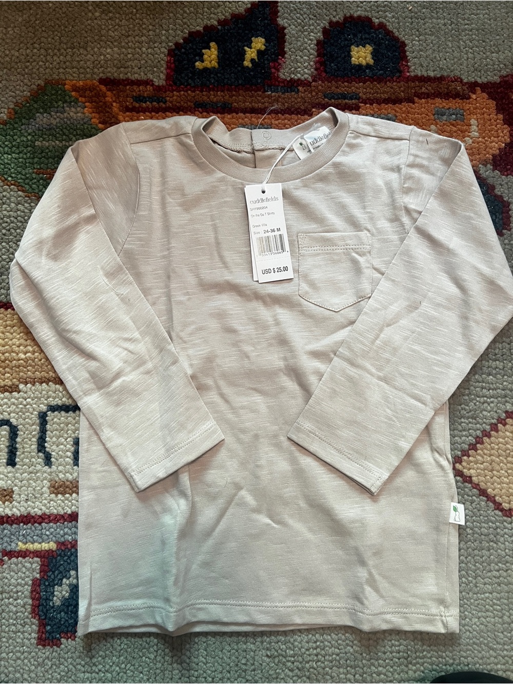 Cuddlefields Kids On the Go Tee in Greek Villa